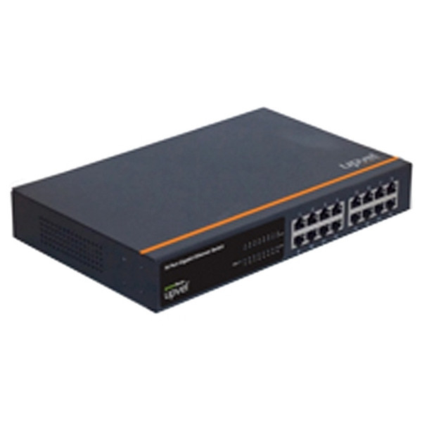 UPVEL US-16G Gigabit Ethernet (10/100/1000) Черный сетевой коммутатор