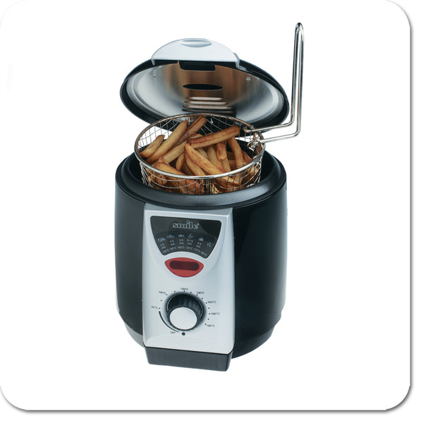 Smile FR 1711 Double Stand-alone 1L 840W Black fryer