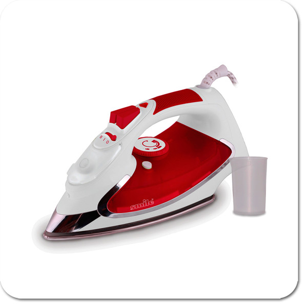 Smile SI 971 Dry & Steam iron Stainless Steel soleplate 2300W Red,White iron