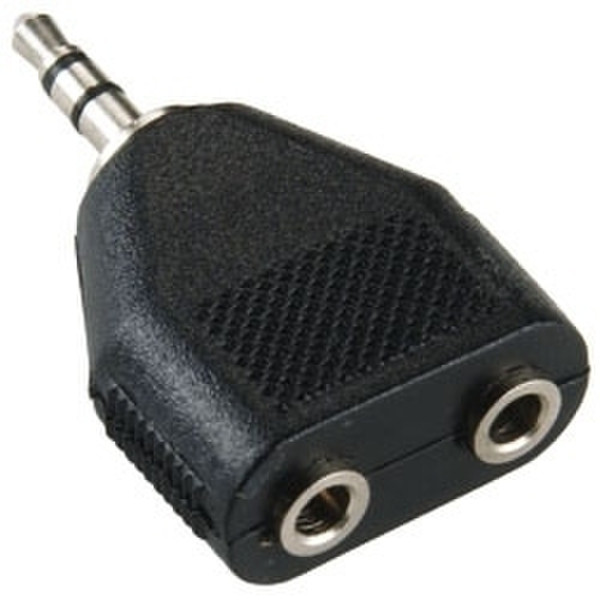 Bandridge BAP424 3.5mm M 2 x 3.5mm F stereo Черный кабельный разъем/переходник