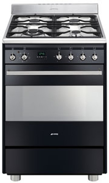 Smeg SNL61MFN5 Freestanding Combi hob Black cooker