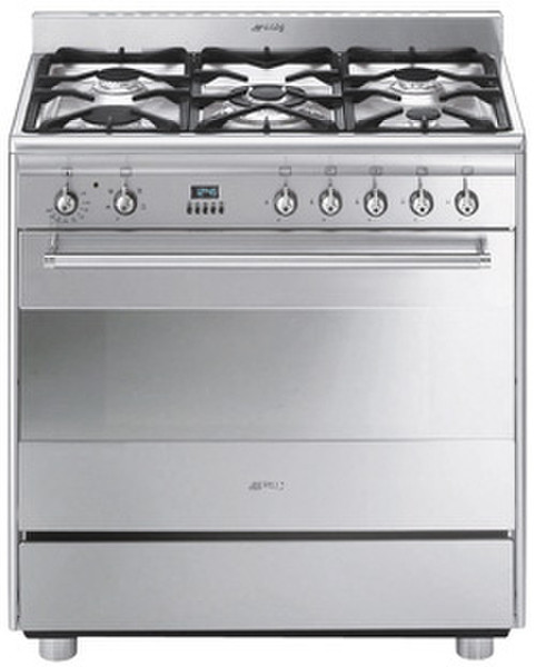 Smeg SNL81MFX5 Freestanding Gas hob A Silver cooker