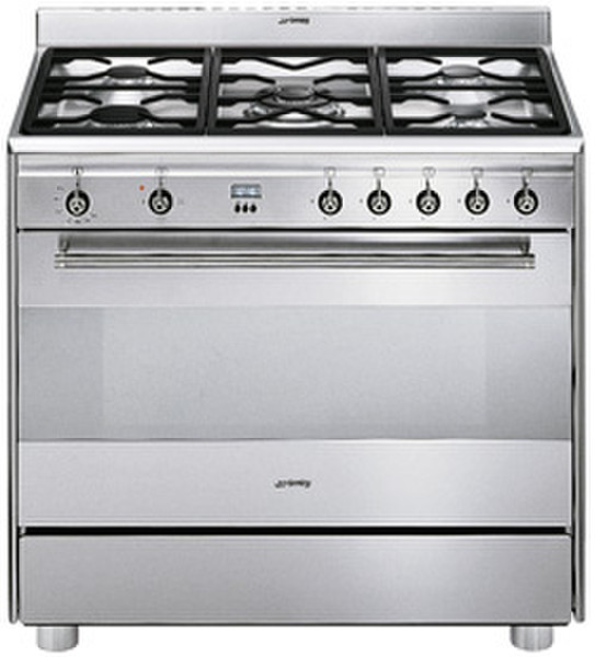 Smeg SNL91GX Freestanding Gas hob Silver cooker