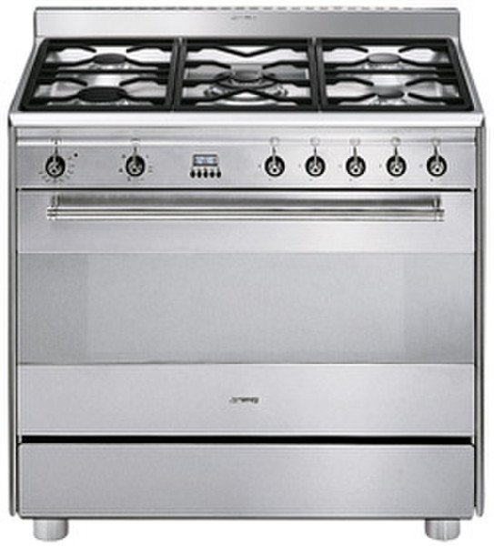 Smeg SNL91MFX6 Freestanding Gas hob B White cooker