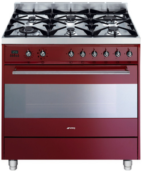 Smeg C9GMRNL Freestanding Gas hob cooker