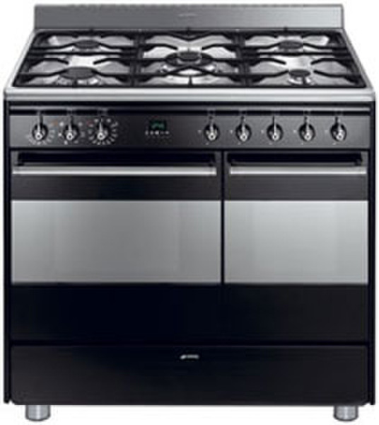 Smeg SNL92MFN5 Freestanding Gas hob Black cooker