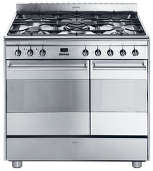 Smeg SNL92MFX5 Freestanding Gas hob Silver cooker