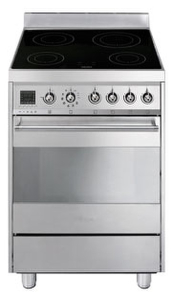 Smeg CE6IMX Freestanding Induction A Silver cooker