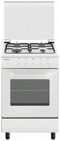 Glem AE55MX3 Отдельностоящий Gas hob Белый кухонная плита