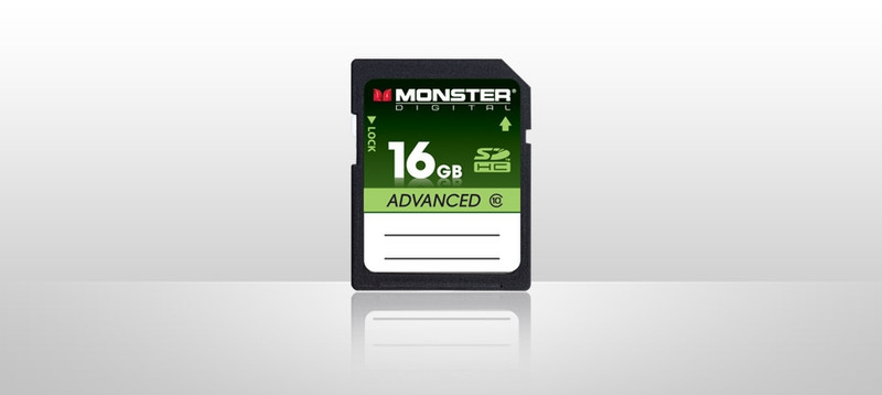 Monster Digital 16GB SDHC 16ГБ MicroSDHC Class 10 карта памяти