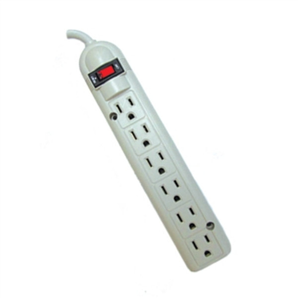 Weltron WSP-600PLF 6AC outlet(s) 125V 1.8m White surge protector