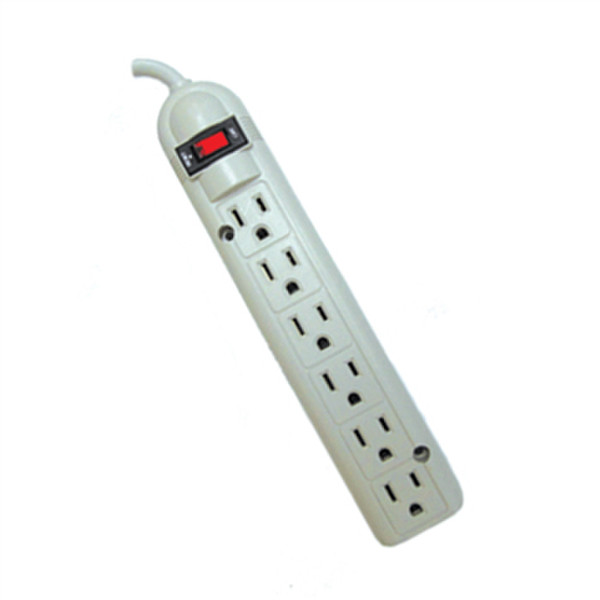 Weltron WSP-600P 6AC outlet(s) 125V 0.9m Grey surge protector