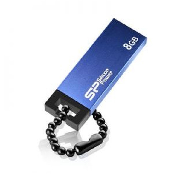 Silicon Power Touch 835 8GB 8ГБ USB 2.0 Синий USB флеш накопитель