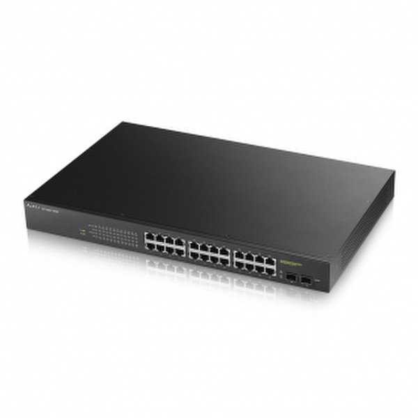 ZyXEL GS1900-24HP gemanaged L2 Gigabit Ethernet (10/100/1000) Schwarz