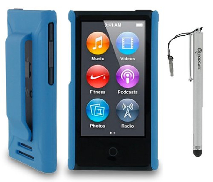 Roocase YM-NANO7-S1-R-BL-CAP Shell case Blue MP3/MP4 player case