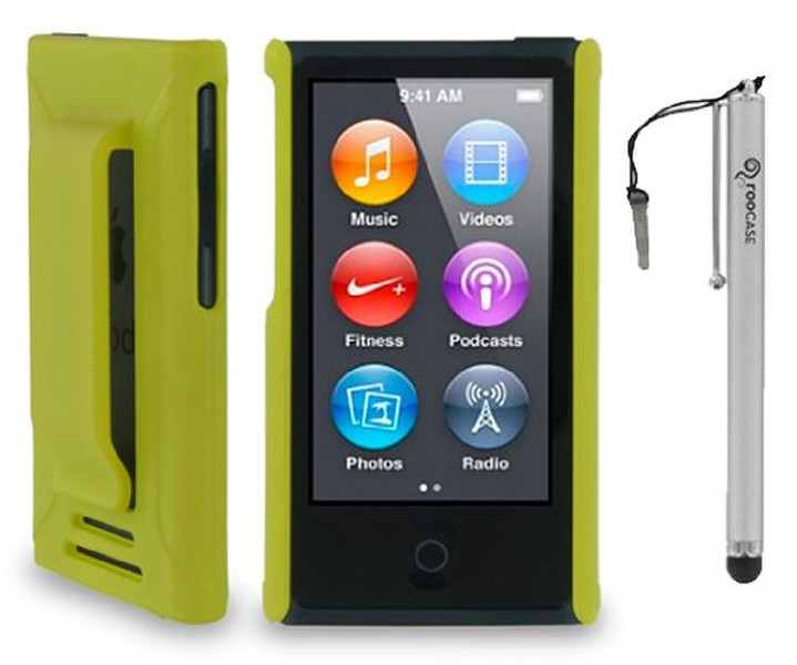 Roocase YM-NANO7-S1-R-YL-CAP Shell case Yellow MP3/MP4 player case