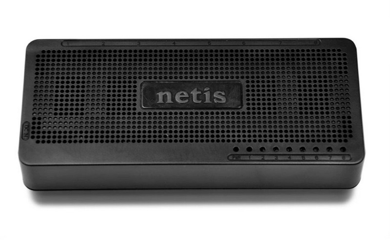 Netis System ST3108S Неуправляемый Fast Ethernet (10/100) Черный сетевой коммутатор