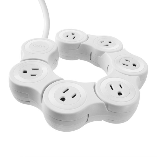 Quirky Pivot Power 6AC outlet(s) 1.83m White surge protector
