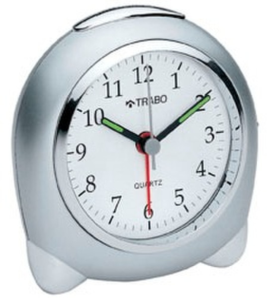 TRABO FA022B Quartz table clock Круглый Cеребряный, Белый настольные часы