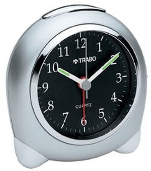 TRABO FA022N Quartz table clock Круглый Черный, Cеребряный настольные часы