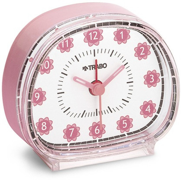 TRABO FA023R Quartz table clock Oвальный Розовый настольные часы