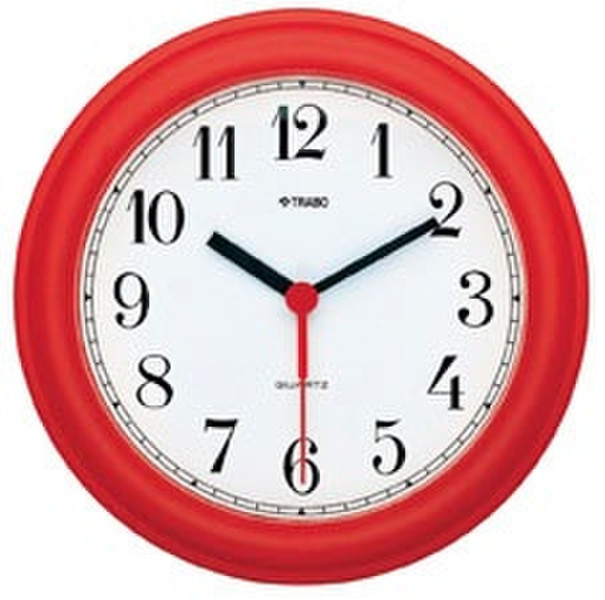 TRABO FP001R Quartz wall clock Circle Red wall clock