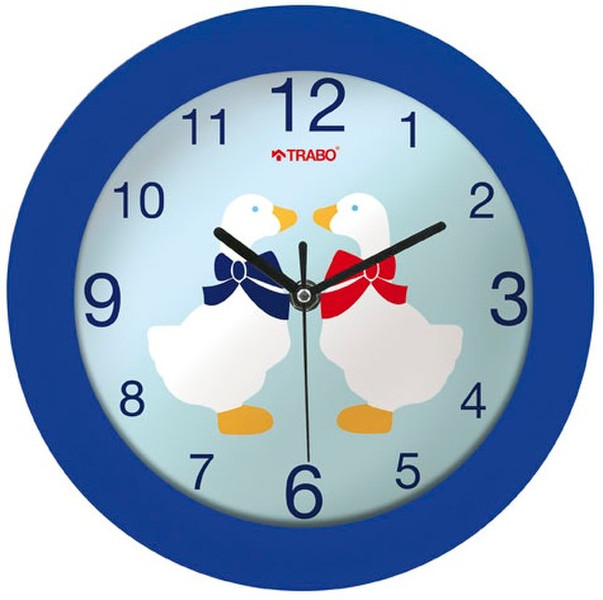 TRABO FP026 Quartz wall clock Круг Синий настенные часы