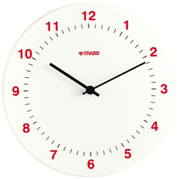 TRABO FP030 Quartz wall clock Круг Белый настенные часы