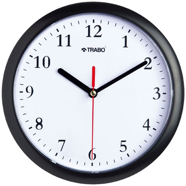 TRABO FP033 Quartz wall clock Круг Черный настенные часы