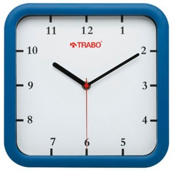 TRABO FP035BL Quartz wall clock Квадратный Синий настенные часы
