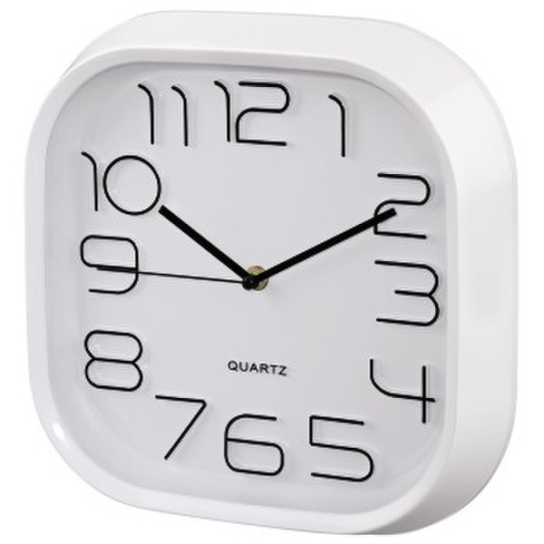 Hama PG-280 Quartz wall clock Quadratisch Weiß