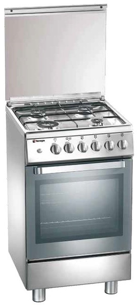 Tecnogas D13XS Freestanding Gas hob A Stainless steel cooker