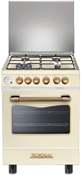 Tecnogas D664MCR Freestanding Gas hob A Cream cooker
