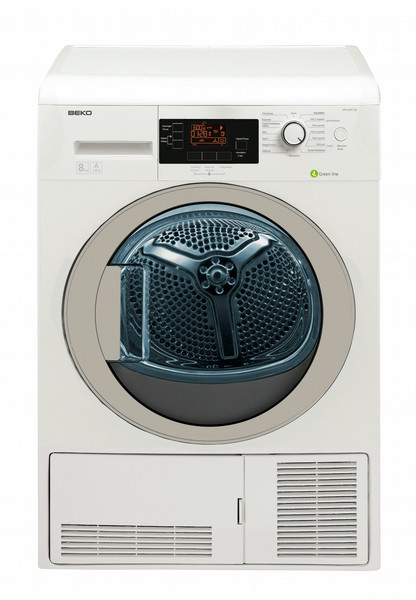 Beko DPU8341GX freestanding Front-load 8kg A-10% White tumble dryer