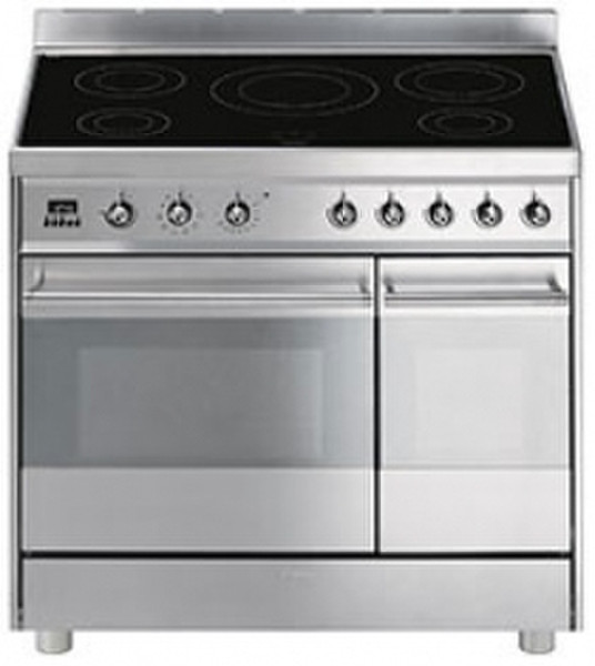 Smeg C92IPX Freistehend Induktionskochfeld Edelstahl Küchenherd