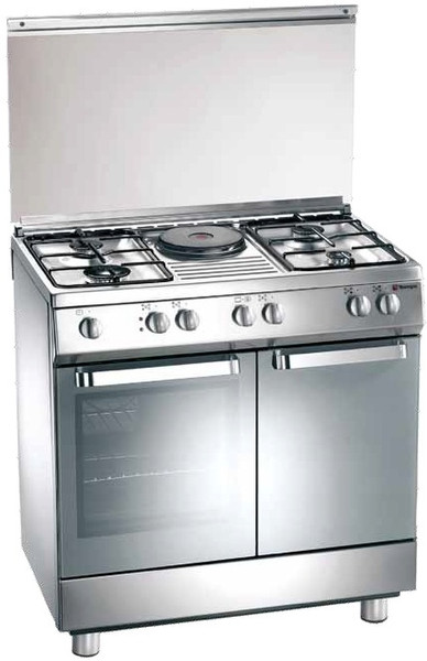 Tecnogas D881XS Freestanding Combi hob A Stainless steel cooker