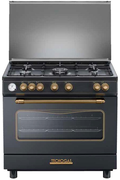 Tecnogas D965GVN Freestanding Gas hob Black cooker