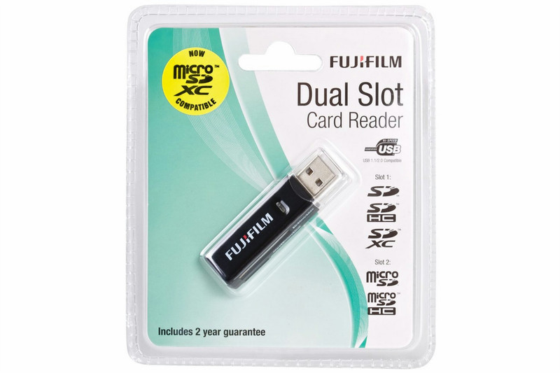 Fujifilm P10NM00750A USB 2.0 Черный устройство для чтения карт флэш-памяти