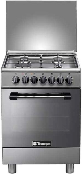 Tecnogas P654GVX Freistehend Gas hob Edelstahl Küchenherd