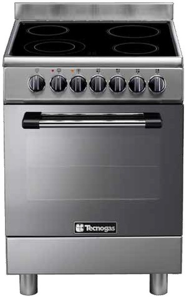 Tecnogas P664CMX Freestanding Ceramic A Stainless steel cooker