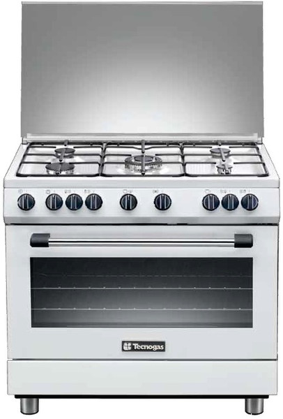 Tecnogas P965GVW Freistehend Gas hob Weiß Küchenherd