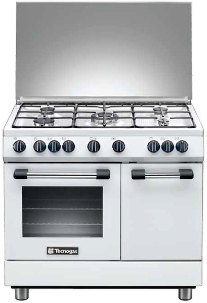 Tecnogas PB965GVW Freistehend Gas hob Weiß Küchenherd