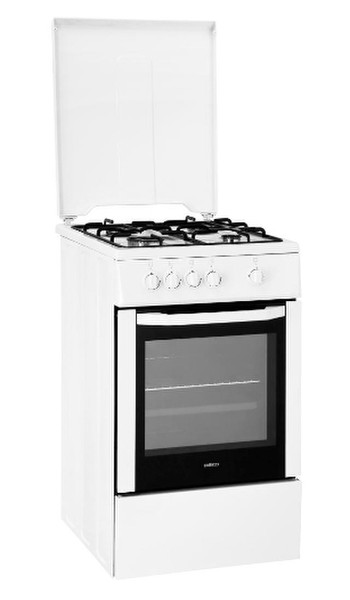 Beko CSG52001DW Отдельностоящий Gas hob Белый кухонная плита