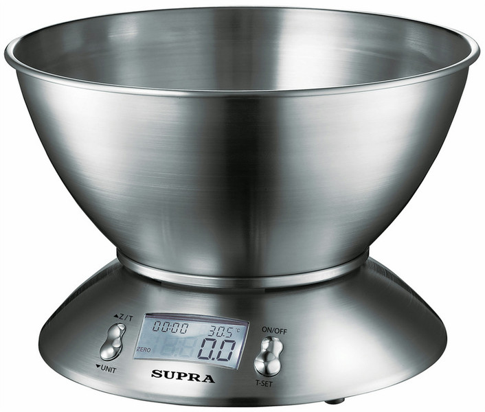 Supra BSS-4095 Electronic kitchen scale Нержавеющая сталь кухонные весы
