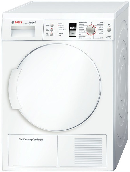 Bosch WTW84362NL Freistehend Frontlader 7kg A+ Weiß Wäschetrockner