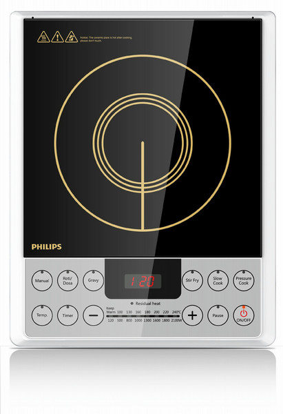 Philips Viva Collection HD4929/01 Tabletop Induction Black,Grey hob