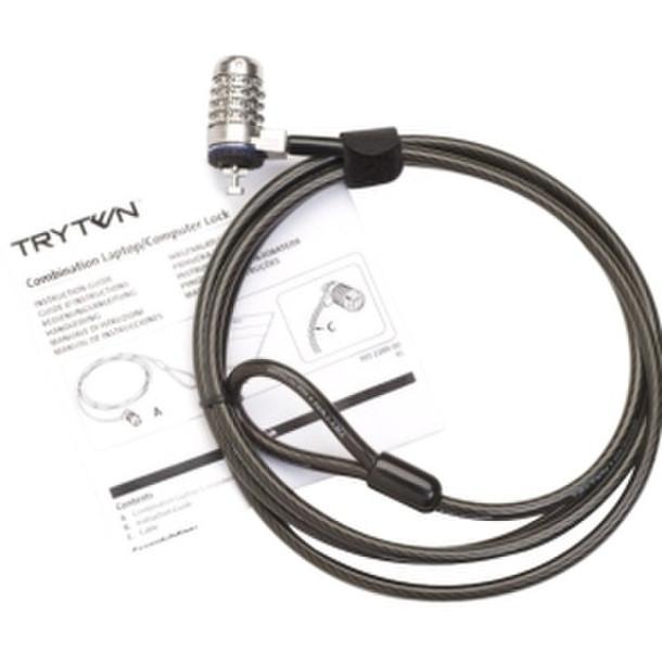 Tryten 302140S-25 Schwarz Kabelschloss