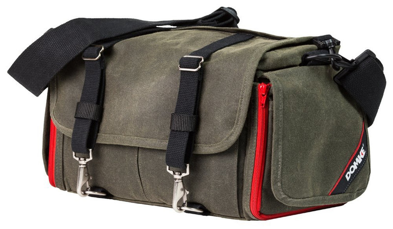 Domke The Ledger Messenger Black,Green,Red