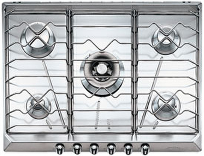 Smeg SRV576X-5 built-in Gas hob Stainless steel hob