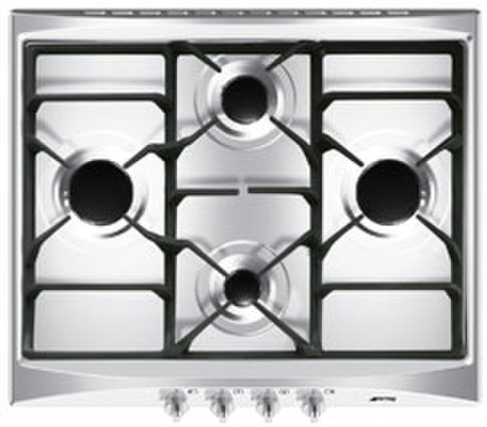 Smeg SE264SGH3 built-in Gas hob Silver hob